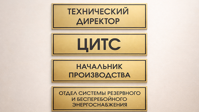 Пластиковая табличка